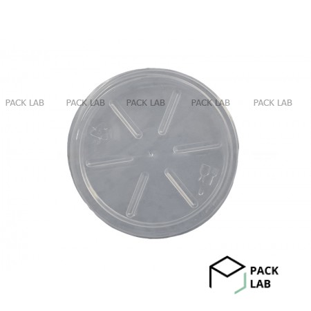 Soup container foam polystyrene with lid 330 ml